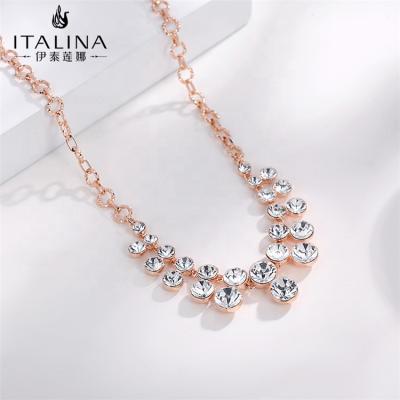 China YN10013 Italina Factory Wholesale New Elegant Classic Design Pretty Wedding Champagne Gold Plated Necklace Jewelry for sale