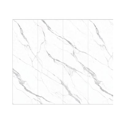 China Modern Vein No.5 800X2600X6mm Soft Polished 3 Faces Finish Match For Background Wall Agglomerated Stone Slab for sale