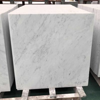 China Manufacturer Modern Natural Stone China Carrara White Marble Tiles Price for sale