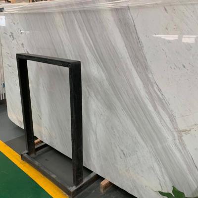 China Volakas Paving Tiles Stairs Modern White Marble Flooring Slabs for sale