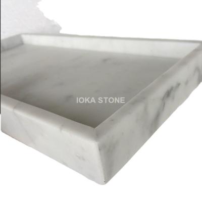 China Bianco Carrara White Marble Tray Calacatta Modern Style Marble Made In Porcelain for sale