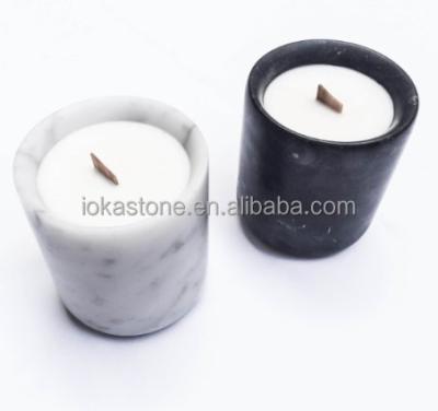 China Home Decoration Pattern Carrara Marble Black And White Marble Pot for sale