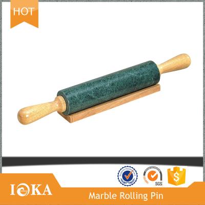 China Viable Decorative Marble Pin in Green with Brackets for sale