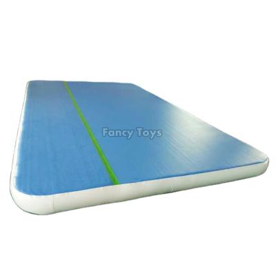 China best quality 0.9mmPVC+DWF material gymnastics air mat / inflatable track for sale for sale