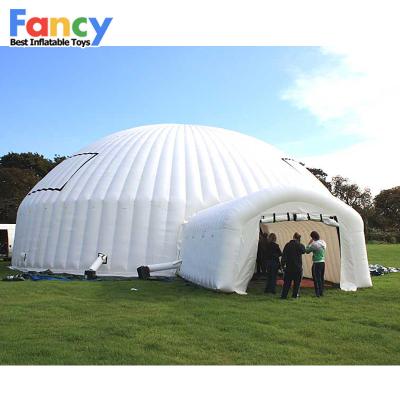 China 0.55mm PVC/Oxford fabric lowest price! inflatable event tent, big tent for outdoor party, inflatable military tent for sale