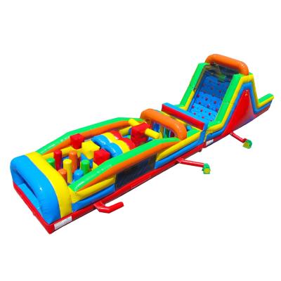 China PVC inflatable obstacle slide bouncy castle/china inflatable slide/adult inflatable obstacle course for sale