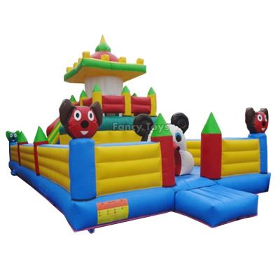 China Cheap PVC inflatable amusement park, modern amusement park rides, inflatable funy city toys for sale