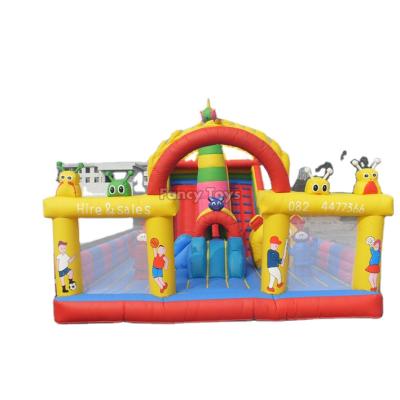 China pvc amusement park slide/inflatable orange amusement park rides for rent/modern amusement park rides for sale