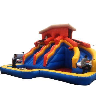 China 2021 PVC inflatable water slide, inflatable pool slides for inground swimming pools, commercial inflatable water slides for sale