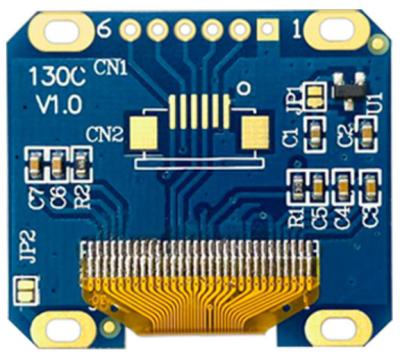 China 1.3 Inch OLED Display Module 6Pin 128x64 Resolution 4Wire SPI Monochrome Interface 1.3 Inch for sale