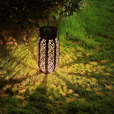 China Portable Garden Solar Outdoor Lanterns Led Decorative Retro Lights For Patio Lights for sale