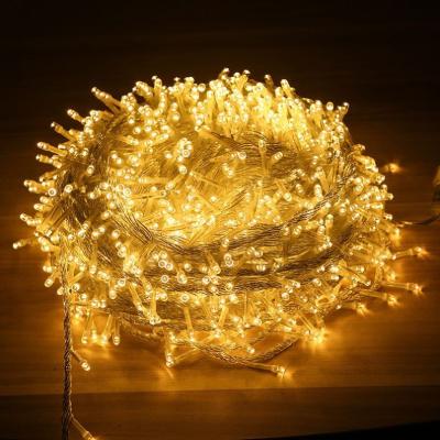 China String Light 22m Colorful Changing Glowing Outdoor Solar String Light 200 LED Christmas Tree Lights in Garden Curtain Lights Controlled String Lights for sale