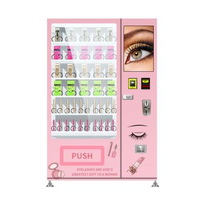 China Custom Pink Perfume Wick Vending Machine Hair Wigs Eyelash Strip Metal Plate Vending Machine for sale