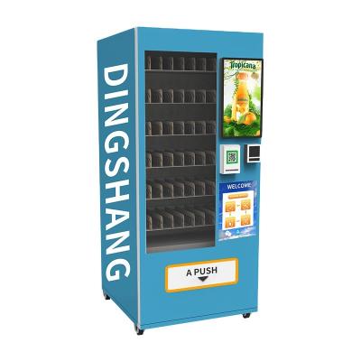 China Coin operated cabinet foam qr code fruit vending machine for sale