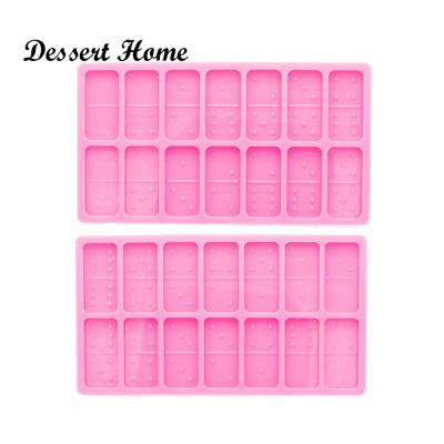 China Durable DY0580 Super Glossy Domino Mold - DIY Resin Crafting Mold - Glossy Silicone Mold - Epoxy Mold Craft for sale