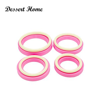 China DY0160 Viable 3.1/3.54/3.9/4.7 Inch Bracelet Key Chain Molds For Keychains DIY Epoxy Pattern Resin Mold Bracelet Silicone Rubber for sale