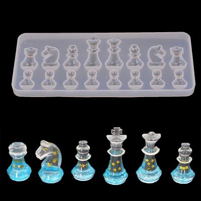 China International Viable Chess Shape Silicone Mold M0216 - Diy Clay Epoxy Resin Mold - Candy Chocolate Cake Mold for sale