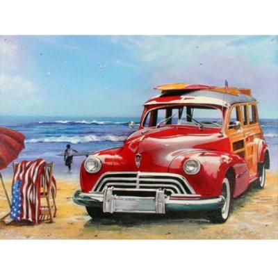 China CHENISTORY 992782 Agriculture DIY Car Red Painting By Numbers Acrylic Paint By Numbers Modern Wall Art Picture for sale