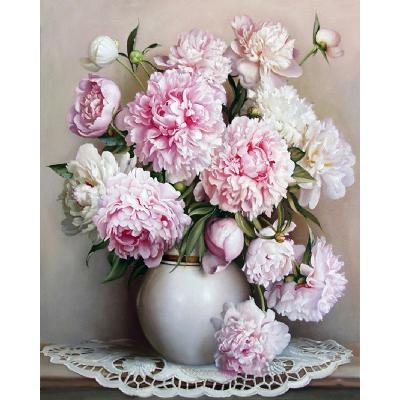 China CHENISTORY 99027 Classic Painting By Numbers Modern Beautiful Oil Painting Flowers On Canvas For Kits for sale