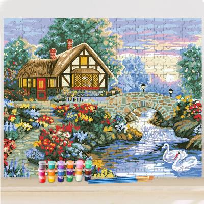 China New CHENISTORY Classic/Postmodern DIY Painting By Numbers Puzzle For Adults Picture Modern Acrylic Paint By Number Landscape For Diy Gift for sale