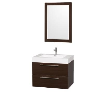 China Modern MDF With Hanging Melamine Laminate Bathroom Vanity for sale