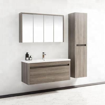 China 2021 Modern Best Selling Luxury Modern Melamine Bathroom Cabinet Of Storage With Led Mirror for sale