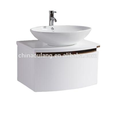 China Factory Direct Sales Modern Freestanding Wall Mounted Ceramic PVC Bathroom Cabinet Bathroom Furniture for sale