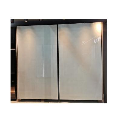 China Modern heavy duty aluminum profile sliding wardrobe door glass design for bedroom for sale