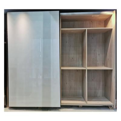 China Modern Factory Manufacture Aluminum Profile Tempering Glass Wardrobe Sliding Door System for sale