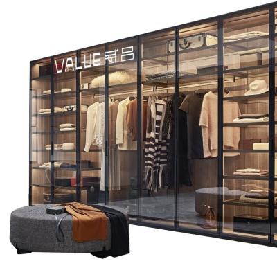 China Custom Aluminum Pole System Walk In Closet Modular Walk In Closet Systems For Bedroom Walk In Closet Set for sale