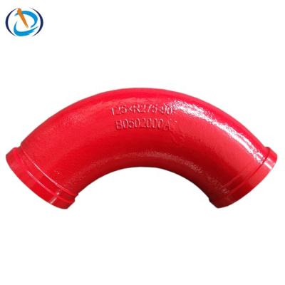 China Concrete Pump Bend Pipe China Chunda DN125 R275 Cast Elbow Pipe For Concrete Pumps for sale