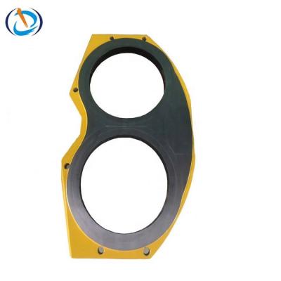 China Concrete trailer pump bucket parts zoomlion dn200 wear plate and break ring for sale