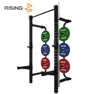 China Wall Mounted Wall Mounted Folding Rack Indoor Foldable Power Rack Squat Rack for sale