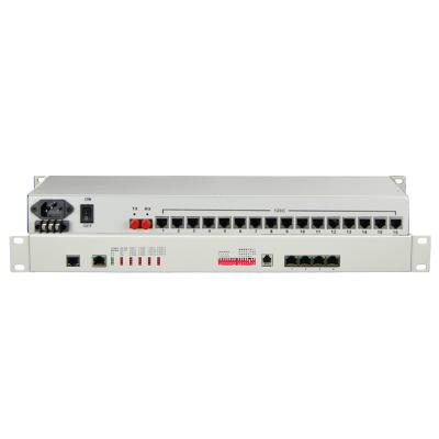 China FCP-E16 16E1 PDH Fiber Multiplexer With One Console Interface 19 Inch 485X138X44mm (WXDXH) 1U for sale