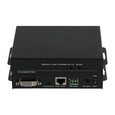 China DVI HDBaseT add-on with 3.5mm audio, EDID, RS232, IR 13-4 for sale