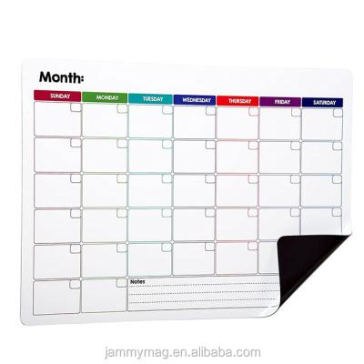 China Decoration for Fridge Kitchen Fridge Whiteboard Calendar, Magnetic Calendar Planner for sale