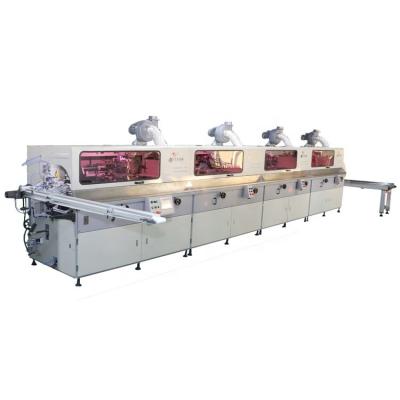 China Hotels Prices Automatic UV Oval Screen Label 4 Color Printing Machine for sale