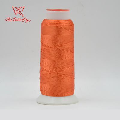 China Yellow Low Shrinkage 100% Rayon Embroidery Thread 120D/2 3000Yds/cone for sale