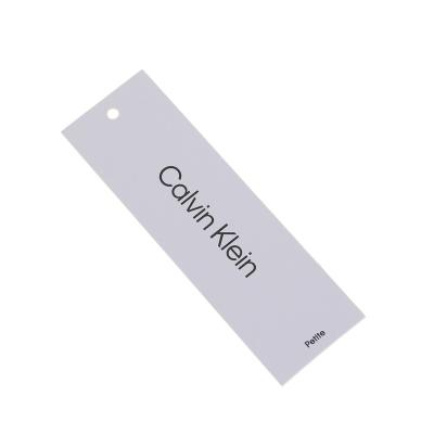 China Sustainable Custom Eco Friendly Paper Clothing Tag Frosted Transparent PVC Garment Hang Tag Label Hang Tags for sale