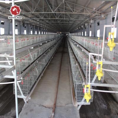 China Broiler Pullet Breeder Chicken Cage Galvanized Mesh A Type Layer Egg Hens en venta