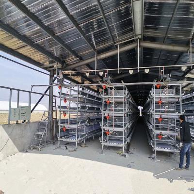 China H Frame Broiler Cage HDG Battery Layer Chicken Cage System for sale