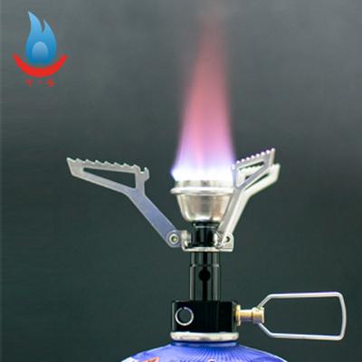 China Mini Pocket Stove Camping Titanium Gas Burner Foldable And Lightweight Camping Backpacking Titanium Stove for sale