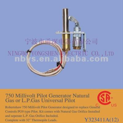 China 36 Inch Thermopile Gas Pilot Burner Assembly Millivolt Pilot Y Generator 323411(12) for sale