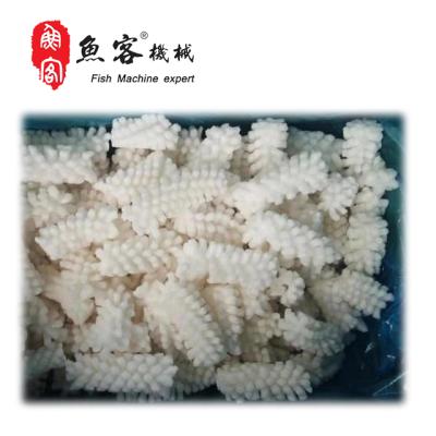 China Make fish food factory direct sale squid flower cutting machine fish squid processing machine with CE for sale