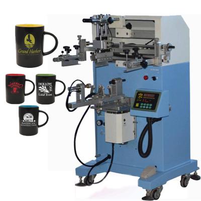 China Bottles plane and cylinder paper cup/silk cup/bottle screen printing machine screen printer for sale for sale