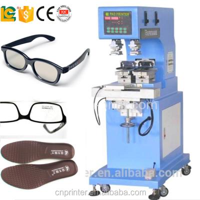 China Hot Selling Eyeglass Lens Sealed Ink Cup 2 Head 1 Color Pad Printer For Eyeglass Lens, Insole for sale