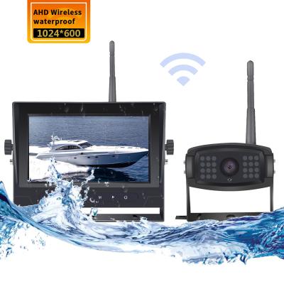 China Waterproof 2 years warranty 1080P camera kit W 7inch digital wireless backup waterproof camera for van&trucks without interference for sale