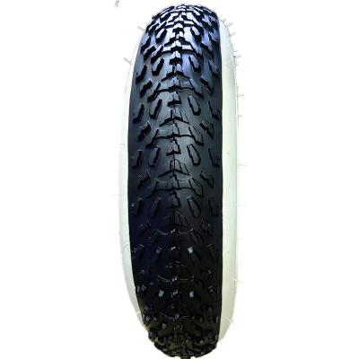 China Hot sale 20x4.0 26x4.0 fat tire fat bicycle bicycle e-bike accessory tires tire white for sale