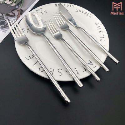 China Sustainable Mexican Floral Design Painted Camping Cutlery Flatware Stainless Steel With Bakelite Handles for sale