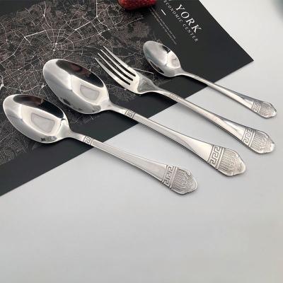 China Viable Thick Handle Cutlery Suppliers Set Cheap Forks And Spoons Korean Stainless Steel Educational Kids Chopsticks Spoon 3 In 1 Tool for sale